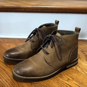 Varese Stealth Chukka Brown Leather Boots Men Size 8.5 in Preloved Condition!